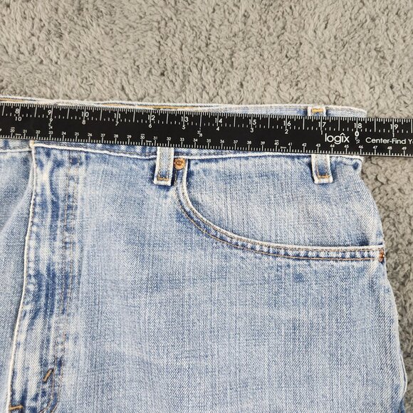 Levi's Jeans Men's 38x32 Blue Regular Fit Y2K Straight Leg Cowboy American Denim - Picture 6 of 10